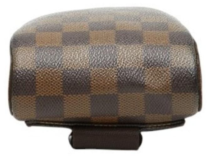 Borsa a tracolla Louis Vuitton Damier Geronimos Marrone - vista 3