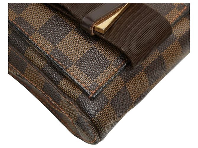 Borsa a tracolla Louis Vuitton Damier Geronimos Marrone - vista 7