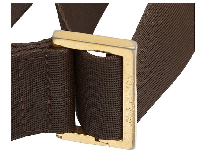 Borsa a tracolla Louis Vuitton Damier Geronimos Marrone - vista 8