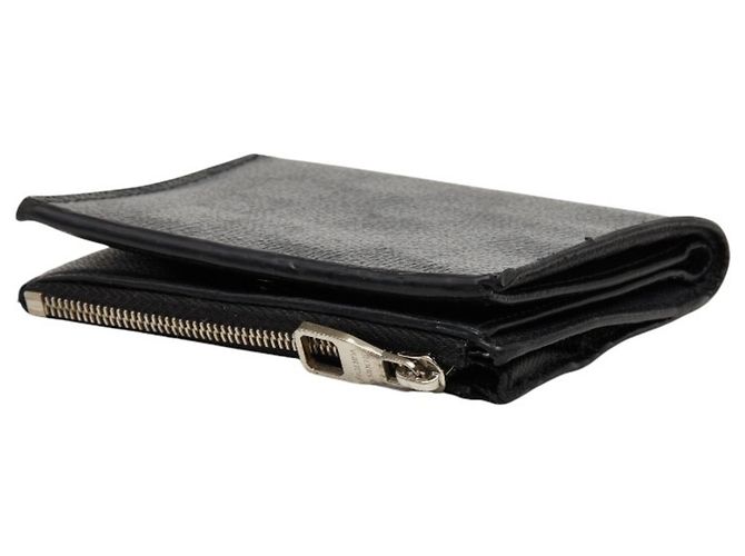 Louis Vuitton Damier Graphite Bi-fold Wallet Brown Black - view 5