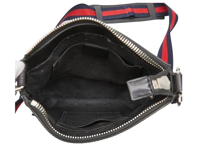 Borsa a tracolla e a spalla Gucci GG Supreme Sherry Line Nero - vista 10