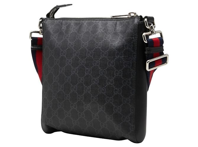 Borsa a tracolla e a spalla Gucci GG Supreme Sherry Line Nero - vista 2