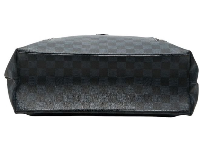 Zaino Louis Vuitton Damier Cobalt Newport Nero Blu navy - vista 3