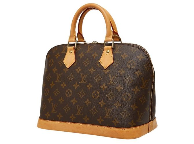 Borsa Louis Vuitton Monogram Alma PM Marrone - vista 2