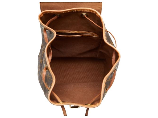 Zaino Louis Vuitton Monogram Montsouris MM Marrone - vista 10