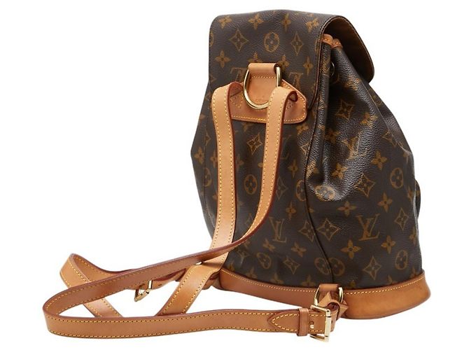 Zaino Louis Vuitton Monogram Montsouris MM Marrone - vista 2