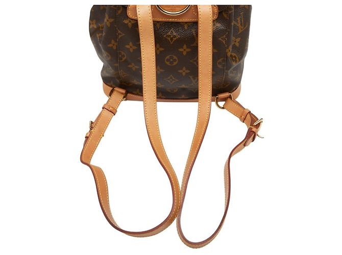Zaino Louis Vuitton Monogram Montsouris MM Marrone - vista 8