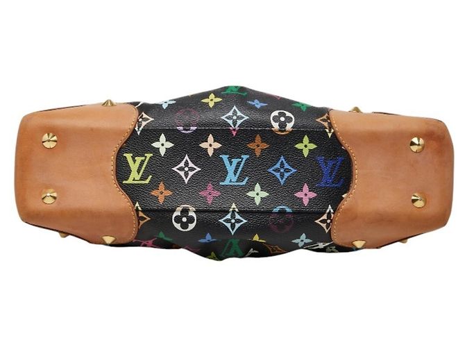 Borsa Louis Vuitton Monogram Multicolor Judy MM Nero Multicolore - vista 3