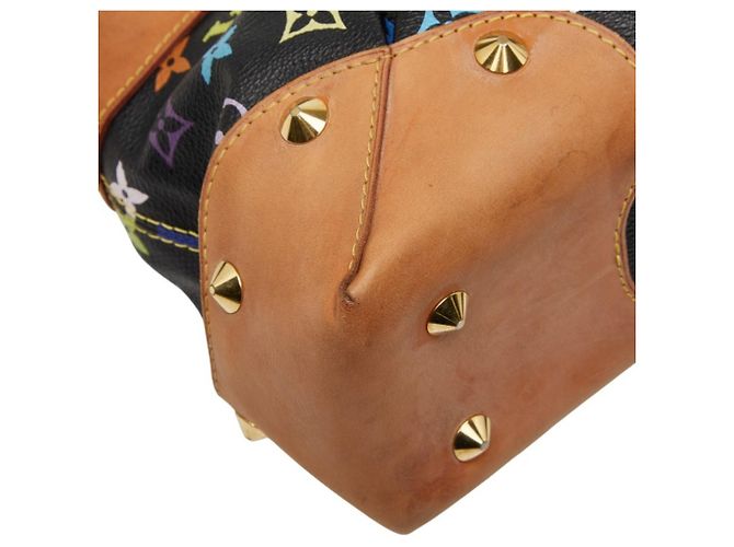 Borsa Louis Vuitton Monogram Multicolor Judy MM Nero Multicolore - vista 7