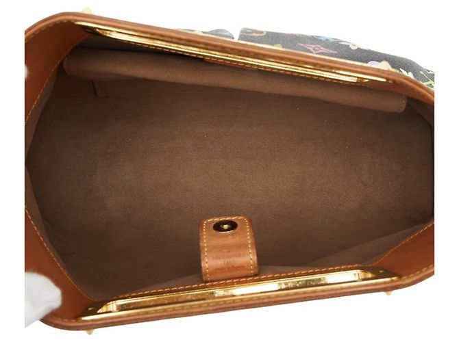 Borsa Louis Vuitton Monogram Multicolor Judy MM Nero Multicolore - vista 9