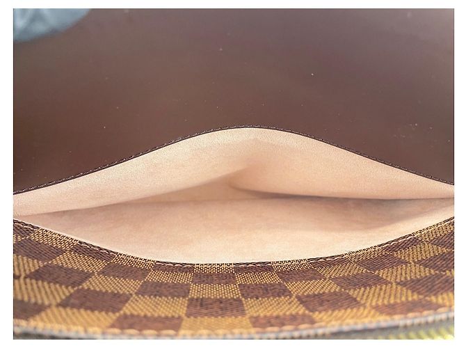Borsa Bowling Louis Vuitton Damier Kensington Marrone - vista 14