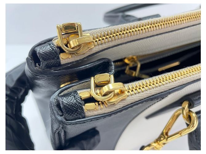 Borsa a mano in pelle bianca Prada Bianco - vista 12