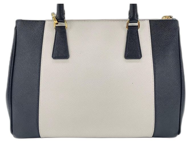 Borsa a mano in pelle bianca Prada Bianco - vista 3