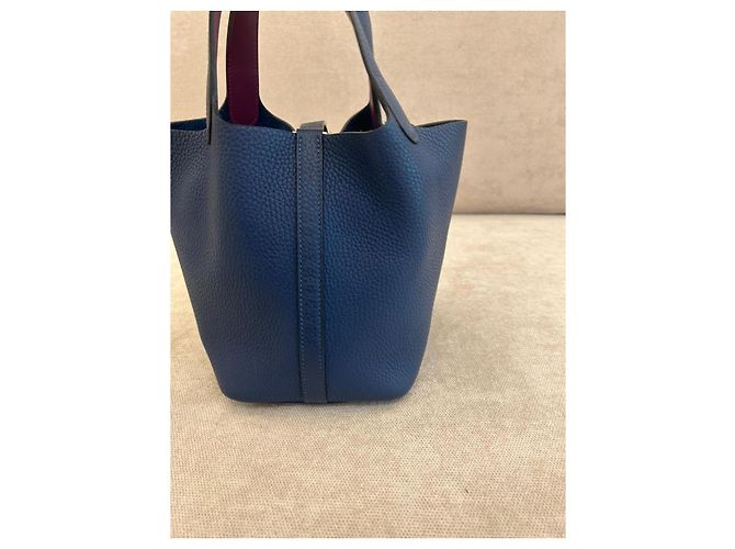 Hermès Picotin Lock 18 in pelle Taurillon Clémence - Blu Anemone - Ansicht 2