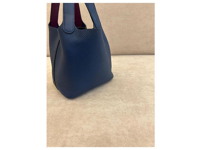 Hermès Picotin Lock 18 in pelle Taurillon Clémence - Blu Anemone - Ansicht 3