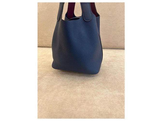 Hermès Picotin Lock 18 in pelle Taurillon Clémence - Blu Anemone - Ansicht 4