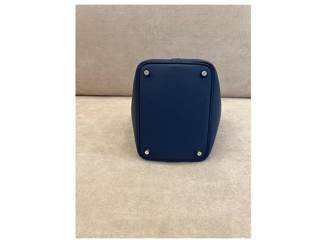 Hermès Picotin Lock 18 in pelle Taurillon Clémence - Blu Anemone - Ansicht 7