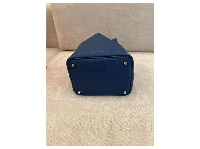 Hermès Picotin Lock 18 in pelle Taurillon Clémence - Blu Anemone - Ansicht 9