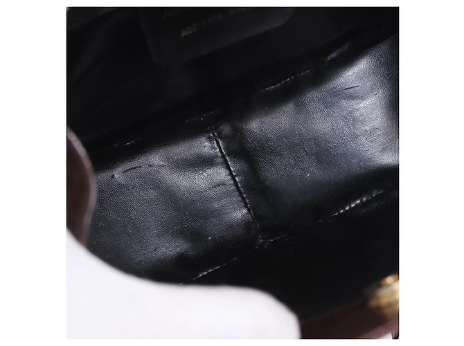 Borsa Salvatore Ferragamo Gancini in pelle marrone oro Auth 191557 D'oro - vista 17