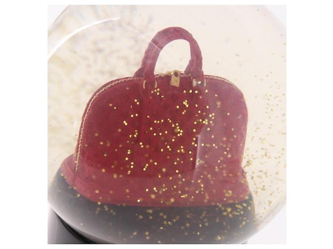 LOUIS VUITTON Alma Snow Globe Glass Red LV Auth 191688 Rouge - vue 10