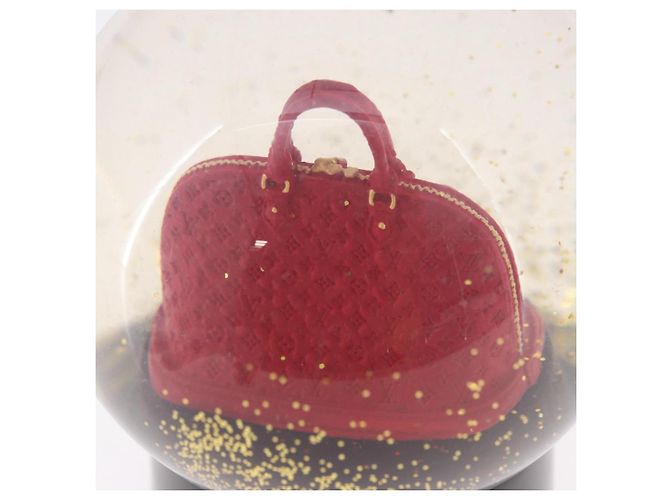 LOUIS VUITTON Alma Snow Globe Glass Red LV Auth 191688 Rouge - vue 11