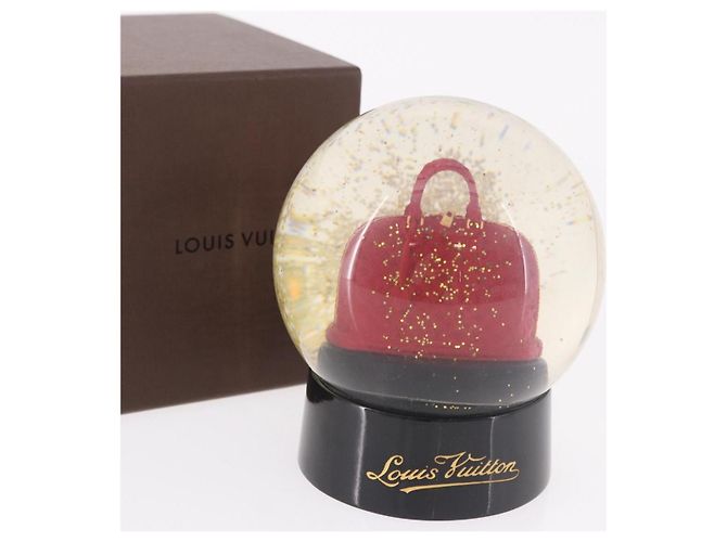 LOUIS VUITTON Alma Snow Globe Glass Red LV Auth 191688 Rouge - vue 12