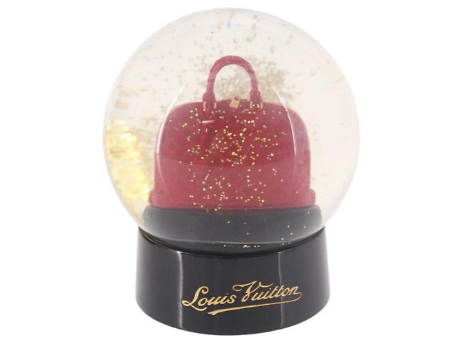 LOUIS VUITTON Alma Snow Globe Glass Red LV Auth 191688 Rouge - vue 13