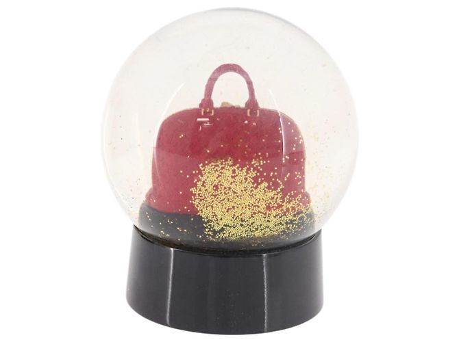 LOUIS VUITTON Alma Snow Globe Glass Red LV Auth 191688 Rouge - vue 2