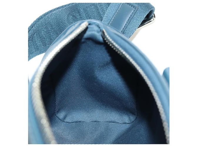 Borsa Keepall XS Aerogram LOUIS VUITTON in pelle blu M81003 LV Auth 189893M - vista 22