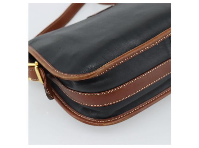 Céline CELINE Schultertasche aus Leder Schwarz Gold Auth 191330 Golden - Ansicht 13