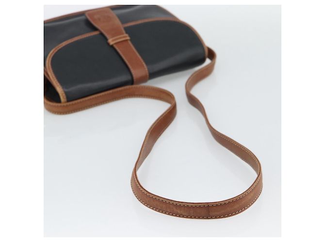 Céline CELINE Schultertasche aus Leder Schwarz Gold Auth 191330 Golden - Ansicht 7