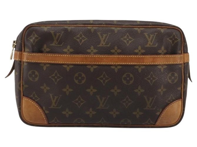 LOUIS VUITTON Monogram Compiegne 28 Pochette M51845 LV Auth ar13971 Monogramme - vue 13