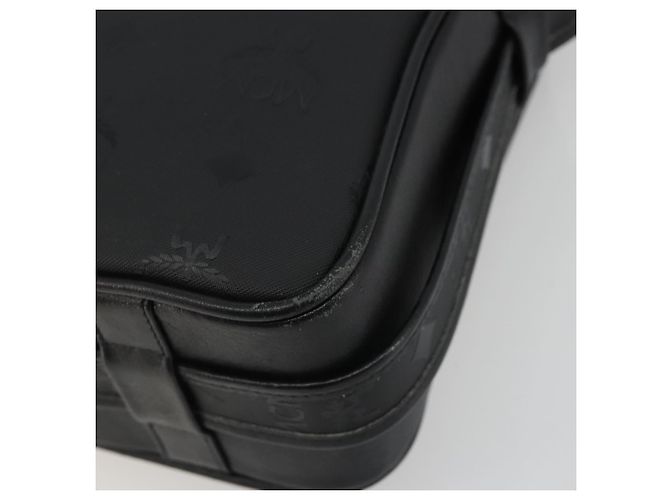 Borsa a tracolla MCM Vicetos in PVC e pelle nero oro Auth 191049 D'oro - vista 10