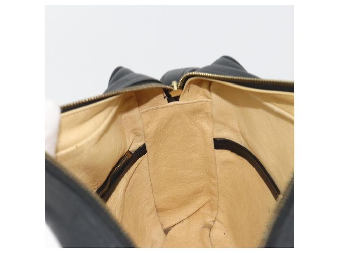Borsa a tracolla MCM Vicetos in PVC e pelle nero oro Auth 191049 D'oro - vista 18