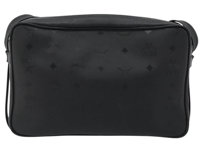 Borsa a tracolla MCM Vicetos in PVC e pelle nero oro Auth 191049 D'oro - vista 3