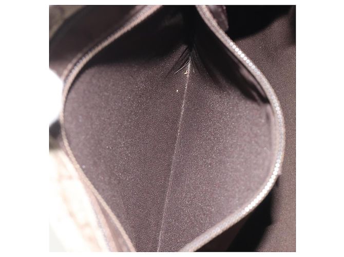 Sac à bandoulière GUCCI GG Supreme en PVC et cuir Beige Argent 141626 Auth ka5191 Argenté - vue 21