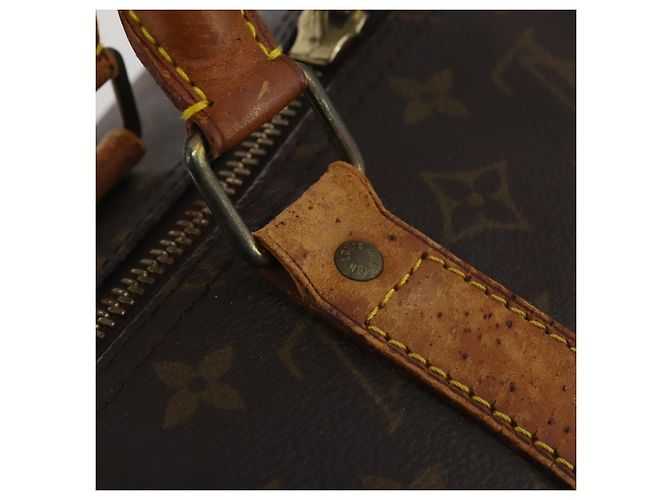 LOUIS VUITTON Borsa Boston Monogram Keepall Bandouliere 55 M41414 LV Auth 187837 Monogramma - vista 10