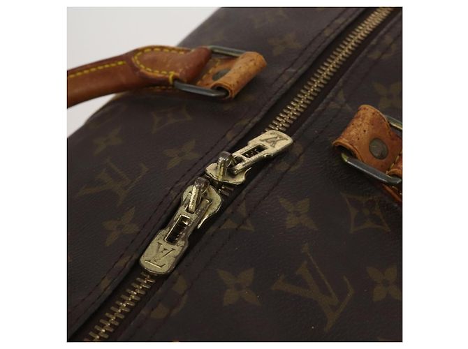 LOUIS VUITTON Borsa Boston Monogram Keepall Bandouliere 55 M41414 LV Auth 187837 Monogramma - vista 20