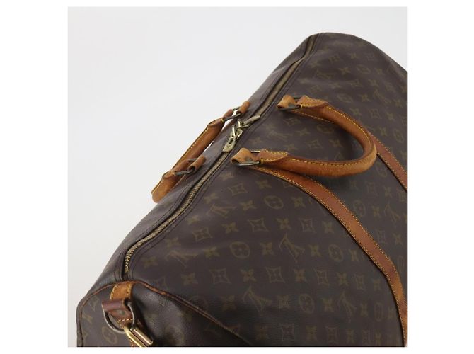 LOUIS VUITTON Borsa Boston Monogram Keepall Bandouliere 55 M41414 LV Auth 187837 Monogramma - vista 6