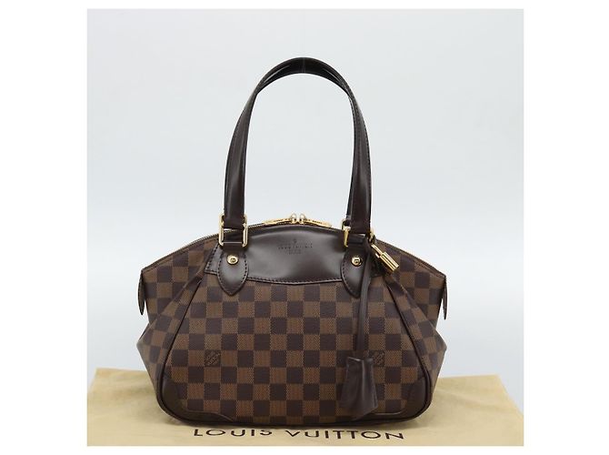 LOUIS VUITTON Borsa Damier Ebene Verona PM N41117 LV Auth ar14037V - vista 12
