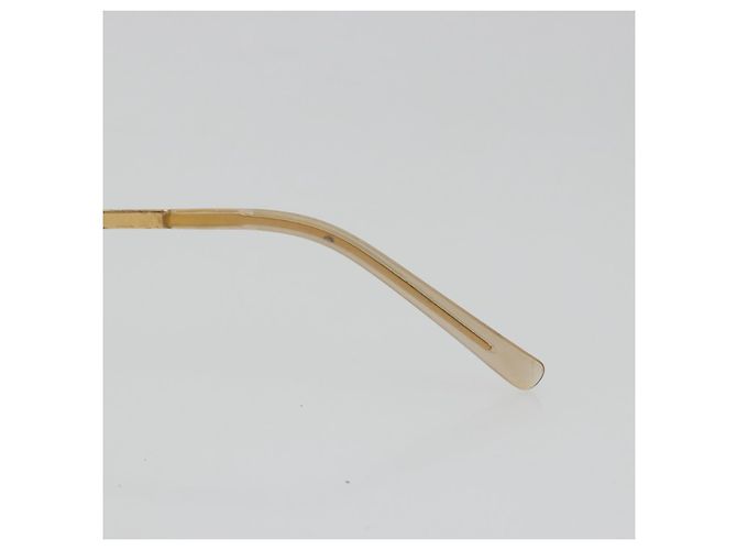 Lunettes de soleil CHANEL COCO Mark en métal doré CC Auth 189994 - vue 12