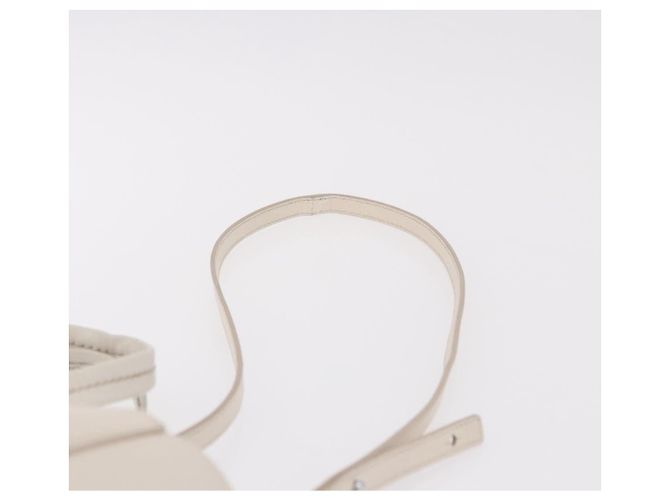 Céline CELINE Vertical Cabas Small Borsa a Mano in Pelle 2way White Auth ka5169 Bianco - vista 11