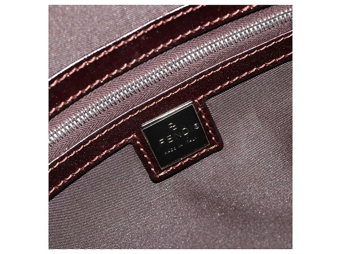 FENDI Zucca Canvas Handtasche Schwarz Braun Authentisch 191295 - Ansicht 16