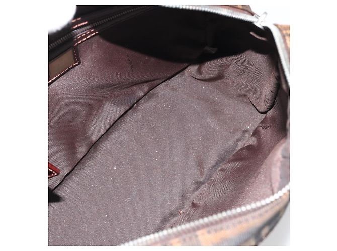 FENDI Zucca Canvas Handtasche Schwarz Braun Authentisch 191295 - Ansicht 17