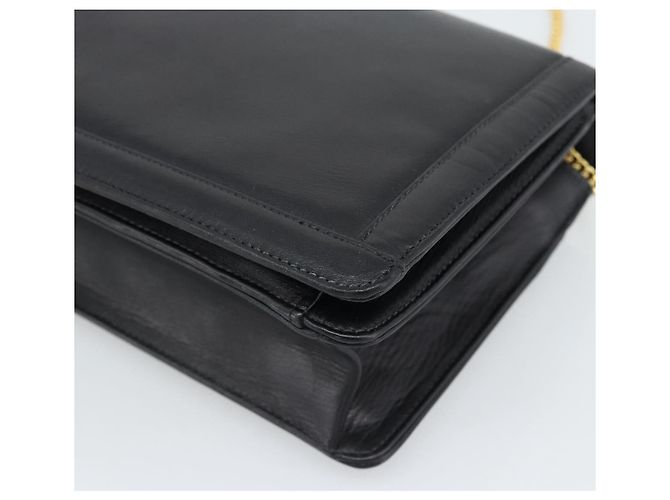Borsa a Spalla con Catena GIVENCHY in Pelle Nera Oro Auth 190822A Nero D'oro - vista 10