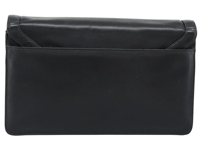 Borsa a Spalla con Catena GIVENCHY in Pelle Nera Oro Auth 190822A Nero D'oro - vista 3