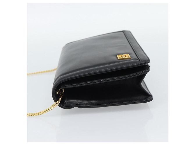 Borsa a Spalla con Catena GIVENCHY in Pelle Nera Oro Auth 190822A Nero D'oro - vista 4