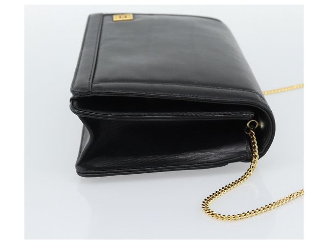 Borsa a Spalla con Catena GIVENCHY in Pelle Nera Oro Auth 190822A Nero D'oro - vista 5