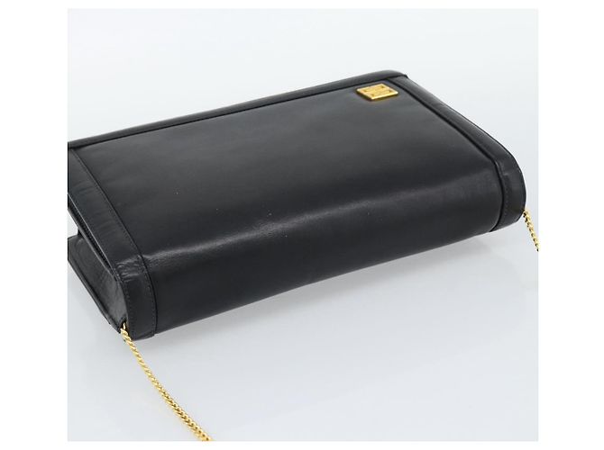 Borsa a Spalla con Catena GIVENCHY in Pelle Nera Oro Auth 190822A Nero D'oro - vista 6
