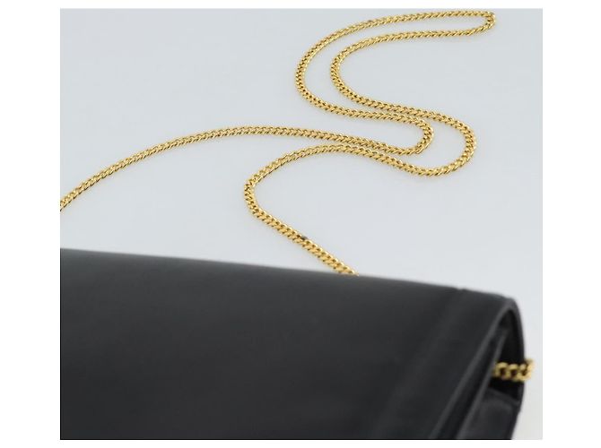 Borsa a Spalla con Catena GIVENCHY in Pelle Nera Oro Auth 190822A Nero D'oro - vista 8